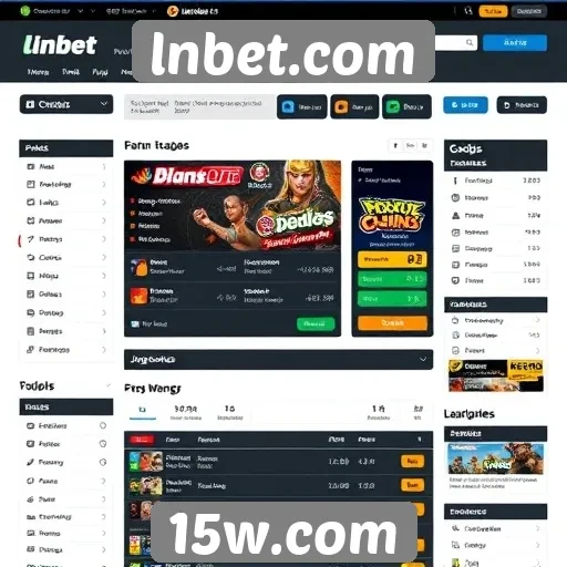 Análise da interface do usuário no lnbet.com